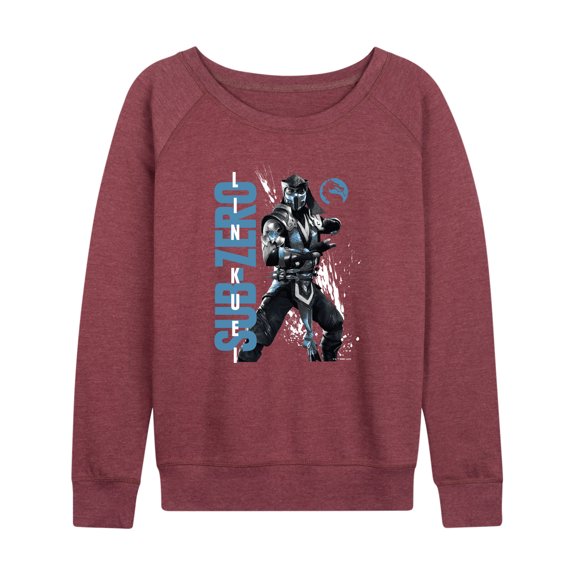 Mortal Kombat - Sub Zero Lin Kuei - Women's Lightweight French Terry Long Sleeve Shirt