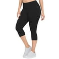 thumbnail image 2 of Capri Leggings for Women Elastic High Waist Plus Size Slim Fit Lifting Workout Yoga Pants Capris, 2 of 5