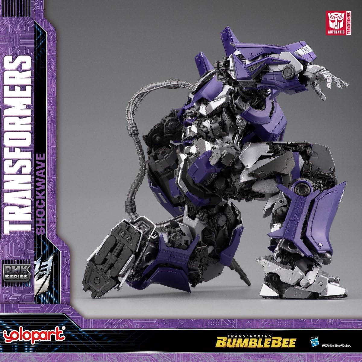 YOLOPARK Transformers Toys Shockwave PLAMO,Bumblebee The Movie