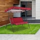 thumbnail image 5 of Juego de toldo para columpio de jardín, accesorios a prueba de sol, fácil de instalar, para reemplazar Rojo, 5 of 5
