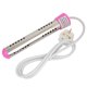 thumbnail image 5 of Calentador de agua eléctrico portátil, 1,5 m, 2000 W, para hogar y viajes, enchufe británico, 220 V, color rosa (apagado automático), 5 of 10