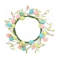 thumbnail image 2 of Easter Egg Wreath With Faux Berries Festal Party Door Hanger Home Decoration For Easter Celebration, 2 of 6