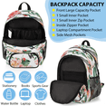thumbnail image 5 of Herdesigns Hummingbird Floral Large Backpack Set with Lunch Box Lightweight Water Resistant Travel Laptop Backpacks Casual Daypacks for Women Men, 5 of 8