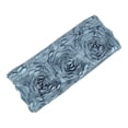 thumbnail image 2 of BalsaCircle 5 Dusty Blue Satin Rosettes Stretchable Spandex Chair Sashes Wedding Decorations, 2 of 8