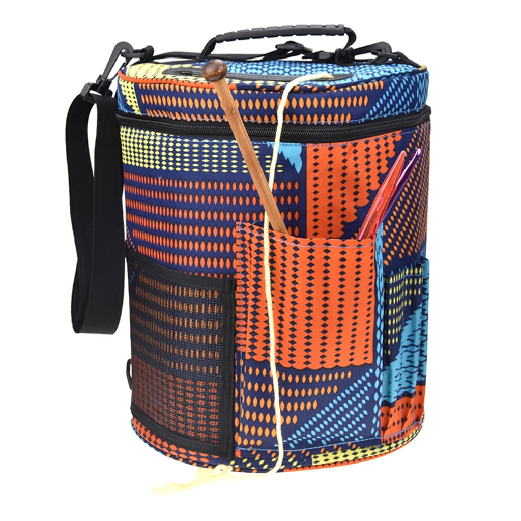 Geemin Knitting Bag Yarn Storage, Durable Yarn Organizer Crochet Bag