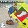 thumbnail image 3 of SOCKS'NBULK Kids No Show Ankle Socks, Soft Sports Socks In Bulk Packs, (Size 6-8), 3 of 7