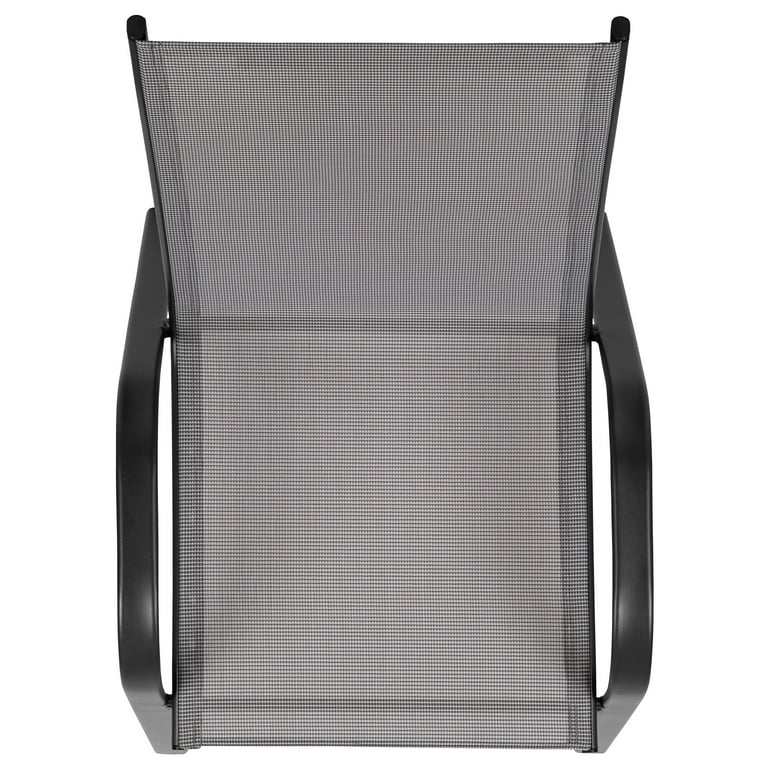 Brazos series flash furniture black outdoor stack online chair with flex comfort material and metal frame