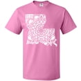 thumbnail image 3 of Inktastic Louisiana Silhouette Mandala T-Shirt, 3 of 5