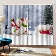 thumbnail image 3 of Cortinas navideñas para sala de estar, dormitorio, ventana, 2 unidades, 40 x 55 pulgadas, 3 of 9