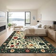 thumbnail image 3 of ODIKA 2'x3' Machine Washable Non-Slip Area Rug, Oriental Cream High Traffic Rug, Beige, 1087005, 3 of 7