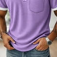 thumbnail image 7 of CHUMUD Pocket T Shirts for Man Short Sleeve Soft V Neck Casual Summer Half Button Basic Tee Shirts, 7 of 7