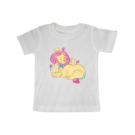 

Inktastic Cotton Candy Lions with Pink Mane Gift Baby Boy or Baby Girl T-Shirt