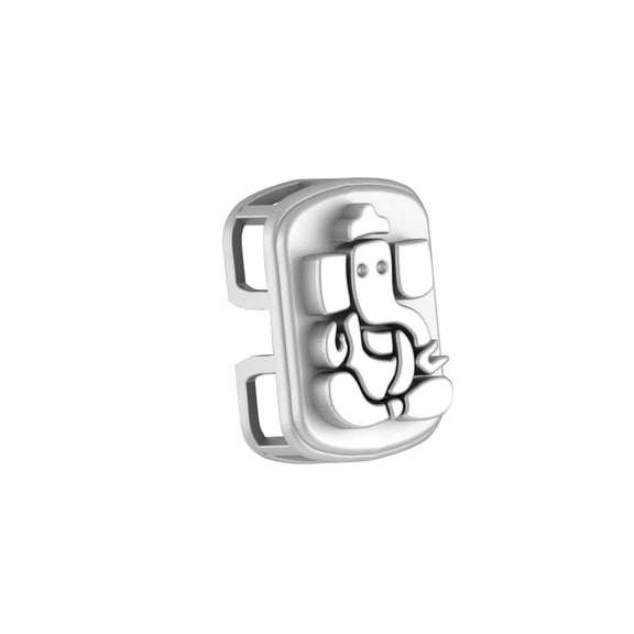 Sterling Silver (92.5% purity) God Ganesh Pendant for Men & Women Pure Silver Lord Ganapathy Locket for Good Health & Wealth INCLUDING Silver Chain