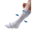 thumbnail image 2 of Silverts 191800103 Lightweight Stretch Socks for Swollen Feet & Ankles - White, Large - Pack of 2, 2 of 2
