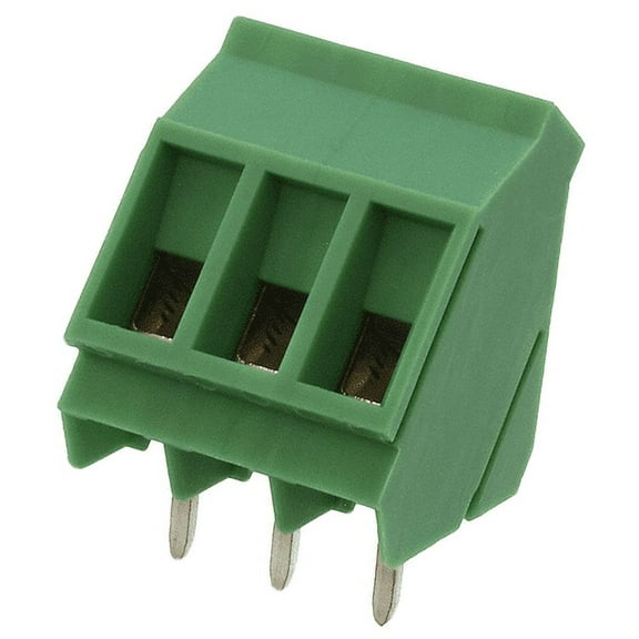 Pack of 2 1713037 Terminal Block 3 Position 35DEG 5MM PCB
