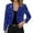 Blue, variant on Elegant Solid Color Casual Jacket Lightweight Shiny Front Open Long Sleeve Breathable Thin Party Cardigan Outerwear Coat Women Hooded Jacket Short Casual Jackets for Women
