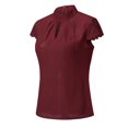 thumbnail image 5 of Womens Summer Outfits, Women'S Tops, Women's Casual Blouse Loose Sleeve V-Neck Top Tank Shirt Elegant Solid Women's Clothing for Everyday Wear, 5 of 9