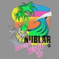 thumbnail image 2 of Juniors Jurassic World Distressed Neon Shore Sweatshirt, 2 of 3
