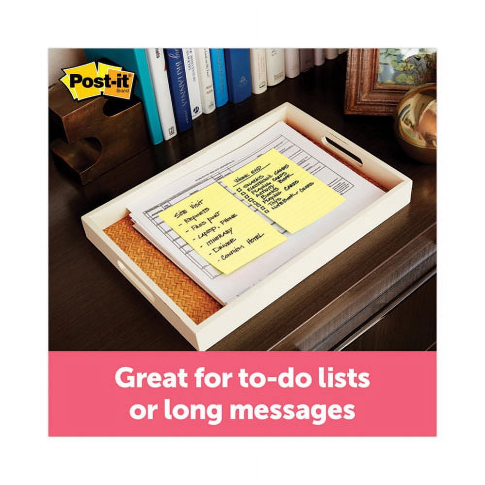 Original Pads in Canary Yellow, Note Ruled, 4" x 6", 100 Sheets/Pad, 12 Pads/Pack | Bundle of 2 Packs