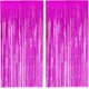 thumbnail image 1 of 2 Pack Cortinas de Malla Metálica Cortinas con Flecos metálicos Cortina Brillante para cumpleaños Fiesta de Bodas Decoraciones navideñas (Rosa Roja) SHIRET Hogar, 1 of 2