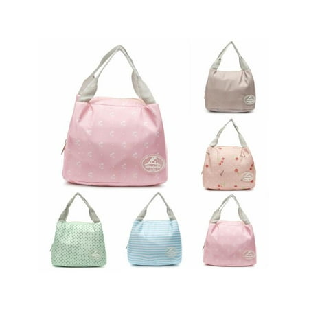 Lunch Box Bags Meigar Portable Insulated Lunch Bags Carry Tote, Hot Cold Pockets Lunch Box for Kids Girls Women Outdoor Picnic Work ()