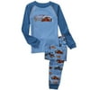 Little Boys' 2-Piece Organic Cotton Race Car Pajama Set