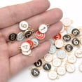 thumbnail image 4 of Número 0-9 de aleación mixta DIY pendiente llavero suministros para manualidades accesorio decorativo elegante superficie lisa de moda de Sunnimix Encantos de letras de esmalte, 4 of 8