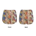 thumbnail image 3 of Balery Funny Dogs Family Pantalones cortos deportivos para mujer con forro y dos bolsillos, elásticos, para entrenamiento, gimnasio, yoga-Medium, 3 of 7