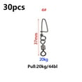 thumbnail image 1 of Bgsha 30 Pack Ball Bearing Fishing Swivels Snap Coastlock Fishing Line Connector, 1 of 9