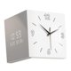 thumbnail image 3 of Reloj de esquina de doble cara, adorno de pared versátil para exteriores, fácil de leer Blanco, 3 of 9