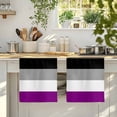 thumbnail image 4 of Modern Striped Kitchen Towels Set of 4, Minimalist Geometric Black Purple Absorbent Dish Towels for Kitchen, Microfiber Hand Towel, Quick Drying Tea Towel for Cleaning Decorative Dishcloths, 4 of 7