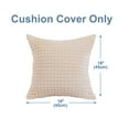 thumbnail image 5 of PiccoCasa Plush Throw Pillow Cover Fluffy Cushion Cover Beige 18" x 18", 5 of 8