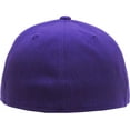 thumbnail image 4 of Solid Flat Brim Bill Fitted Baseball Cap, 4 of 6