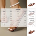 thumbnail image 3 of Red Thong Beach Shoes For Ladies, Soft Leather Open Toe Breathable Flat Plus, 3 of 9
