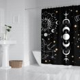 thumbnail image 2 of Black Gothic Sun Moon Hand Pattern Shower Curtain 72"x84" ,Bathroom Decorative Shower Curtains Set with 12 Hooks,Modern Waterproof Washable Shower Curtain, 2 of 6