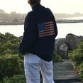 thumbnail image 5 of Pyhlmscde Cardigan Sweaters for Women Women American Flag Cardigan Sweaters Y2k Long Sleeve Open Front Button Down Cardigans USA Flag Knitwear,American Flag Sweater, Flag Sweaters for Women, 5 of 7