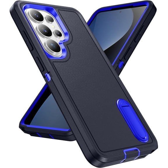 REQO for Samsung Galaxy S26 Ultra Case with Kickstand Case 3-Layer Military Grade Protective Case Cover Silicone Heavy Duty Rugged Shockproof for Galaxy S26 Ultra Phone Case