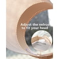 thumbnail image 3 of Chapeau de Soleil pour Femme avec Visière de Protection Solaire, Chapeau de Soleil en Lin pour Femme avec Visière Pliable, Casquette pour Dame, Visière d'Été pour la Plage, Pliable, Retroussez Votre Queue de Cheval, 3 of 5