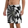 thumbnail image 2 of Naloa 3D Vortex Illusion Men's Beach Shorts, Surfing shorts, Swim trunks, Quick Dry Swim Trunks for Surfing Beach Fun - Large, 2 of 9