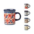thumbnail image 1 of Flower Mug Ceramic 14oz, Dishwasher & Microwave Safe, Snow Ink Plum, 1 of 9