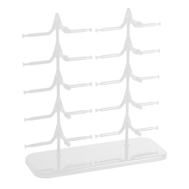 JIEMUCES Organisateur de Lunettes de Soleil Robuste 5/10 Paires Présentoir à Lunettes Économiseur d'Espace Support de Rangement pour Lunettes de Bureau Simple/double Rangée