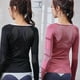 thumbnail image 4 of Camisas deportivas de manga larga para correr Camisas sexy de secado rápido para gimnasio y fitness-YuJia, 4 of 5
