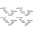 thumbnail image 1 of Ekena Millwork 15 3/4"W x 7 1/8"H x 1"P Loera Scroll Onlay, 4 Lefts & 4 Rights, 1 of 3