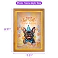 thumbnail image 5 of Watercolor French Bulldog Happy Birthday Celebration Balloons Gift Party Acrylic Plaque with Wood Photo Frame Box Dog Lover Gifts Light Box - 00028, 5 of 5