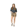 thumbnail image 3 of Realtree Camo Women's High-Waisted Shorts with 2 Pockets, Lightweight for Running, Hiking, Camping & Fishing, Size XS - 2XL, 3 of 6