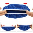 thumbnail image 2 of Unique Bargains 10pcs 9-10 Inch Dark Blue Mircrofiber Vehicle Wax Polishing Bonnet Buffing Pad Cover, 2 of 7