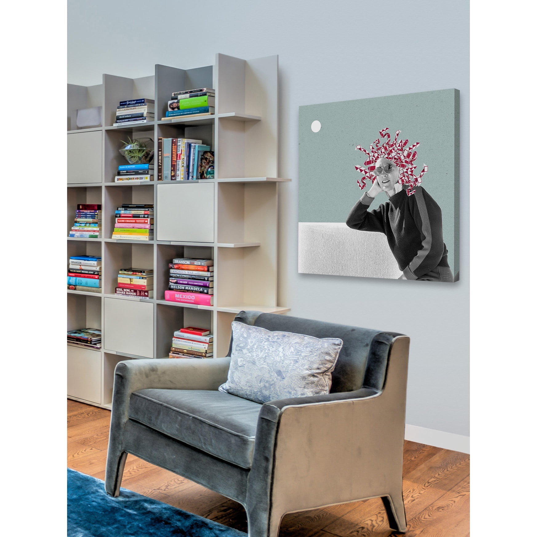 "Medusa Cuadrada" by Bengoa Vazquez Painting Print on Wrapped Canvas