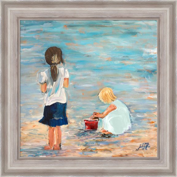 Great Art Now Memories of the Shore by Julie DeRice, Framed Wall Art, 20W x 20H