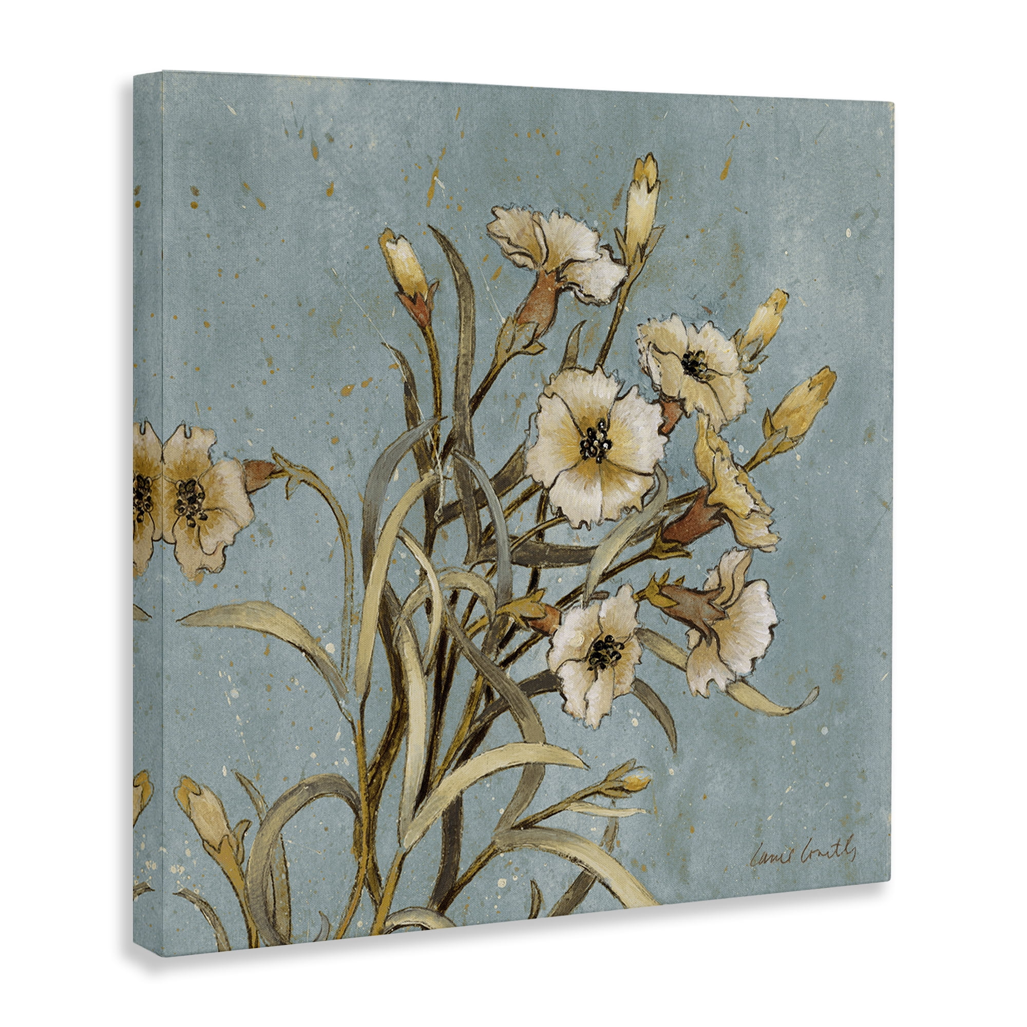 Stupell Industries Natural Blooming Buds Botanical & Floral Painting Gallery Wrapped Canvas Art Print Wall Art, 30 x 30
