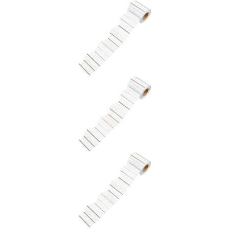 3 Rolls Festival Accessories Paper to School Decor Poster Board White